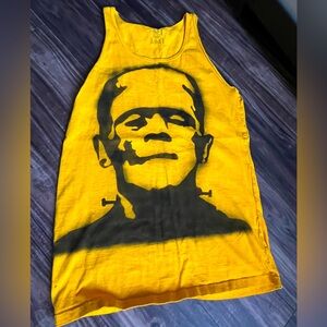 SOLD- Frankenstein Tank Top- Upcycled